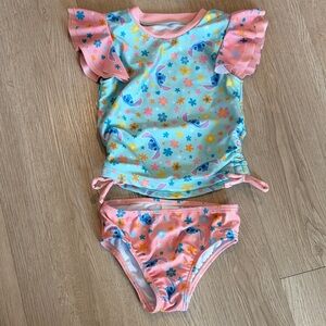 2T Disney Stitch 2 Piece Swim set